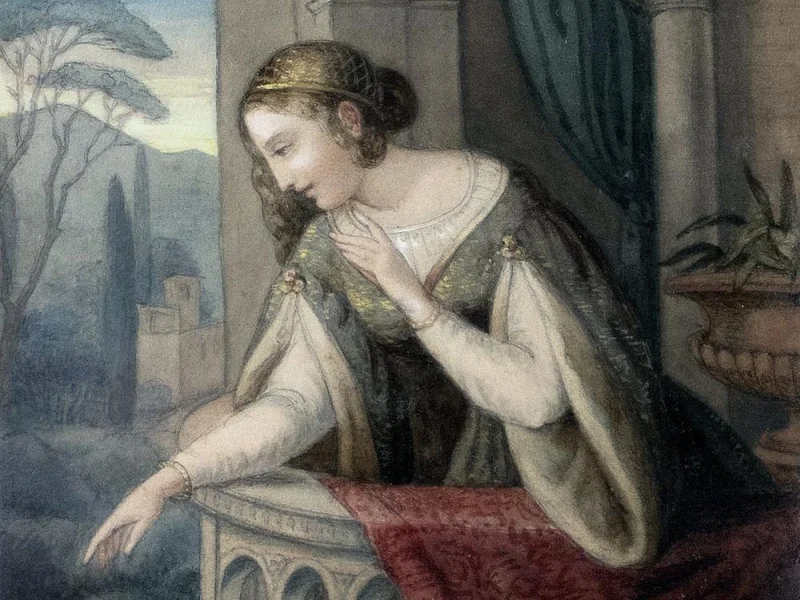1786-Louise Seidler - Giulietta al balcone - attribuito
